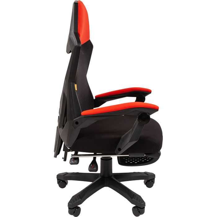 Кресло игровое CHAIRMAN 571 красное, сетка/ткань