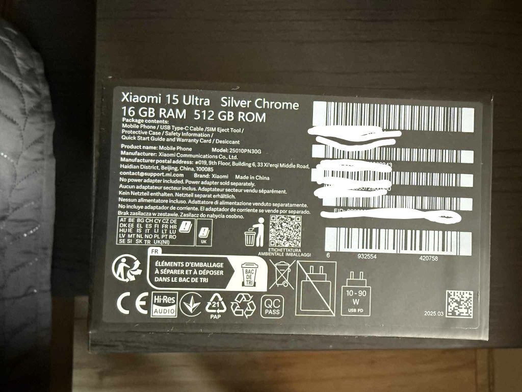 Xiaomi 15 ultra 512GB
