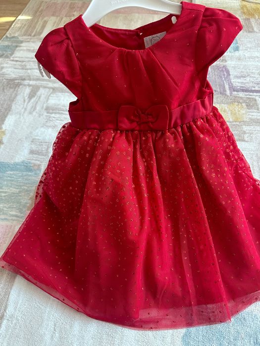 Коледна рокличка 86см