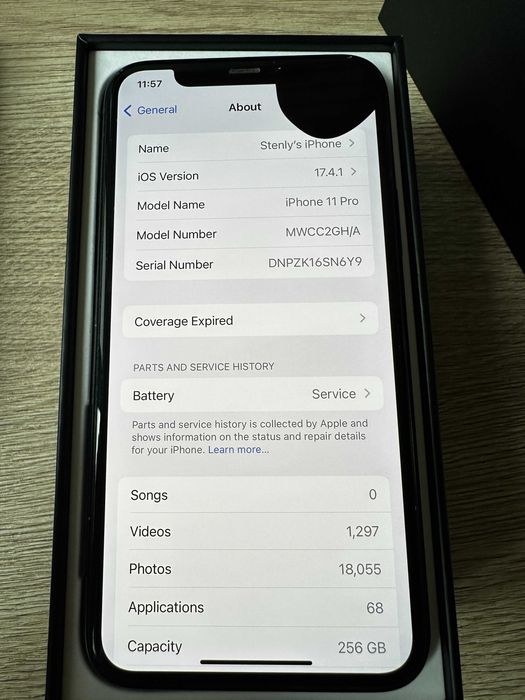 iPhone 11 Pro 256GB Mobilfox кейс