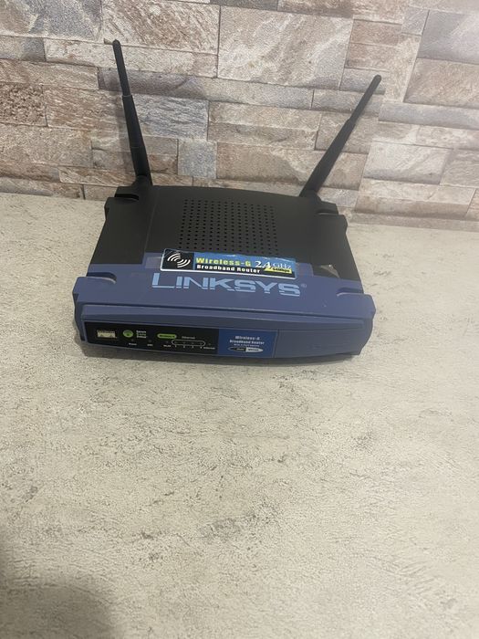 Vand router internet Linksys 2,4 GHZ 54 mbs