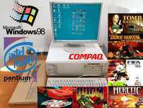 Продавам ретро компютър COMPAQ с инсталиран Windows 98