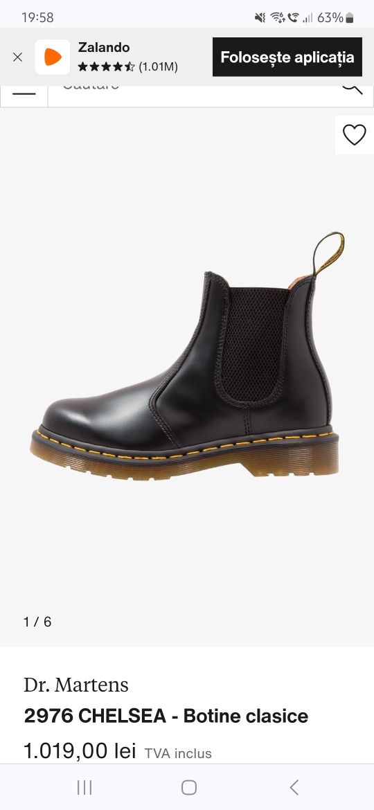 Dr. Martens NOI 2976 Chelsea Dama Barbati Botine Ghete Piele Naturala