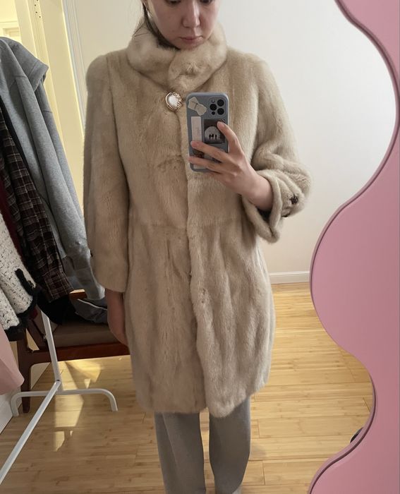 натуральная норковая шуба