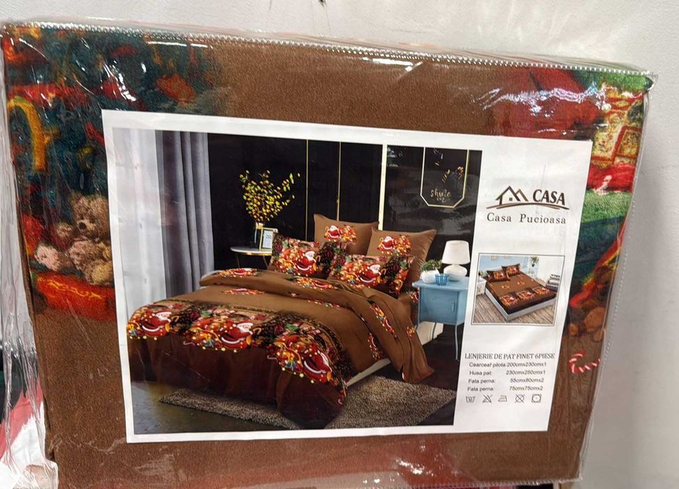 Lenjerie de Pat Bumbac Finet – 6 Piese