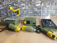 Set Proxxon statie + 4 piese traforas / minifreza / pendular