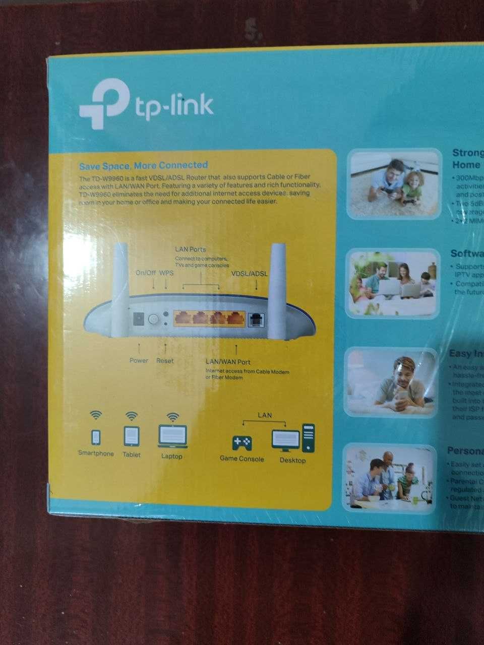 TP-Link TD-W9960 Wi-fi N300 роутер с ADSL VDSL модемом