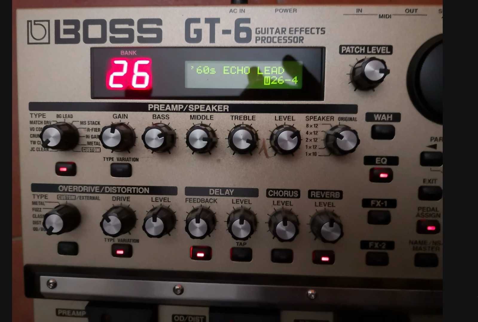 BOSS GT6 Multi effect  processor