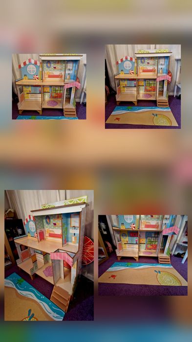 Casuta papusi lemn kid kraft