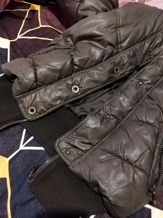 Кафяво късо дамско яке