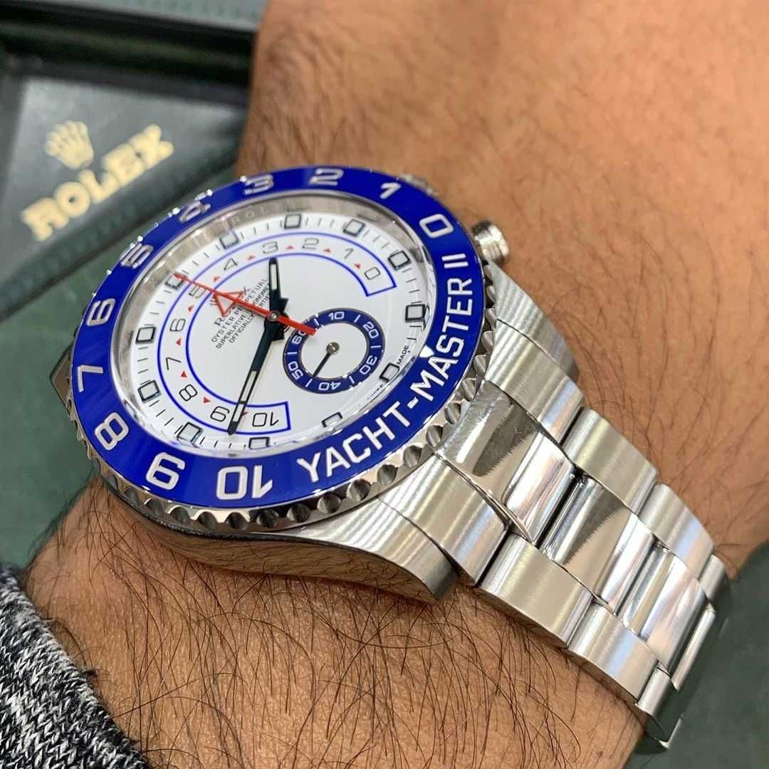 rolex yacht-master 2 / 44mm сребро