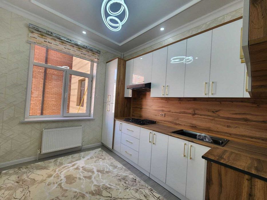 3 хоналик килинган 4 этажли янги дом, горгаз