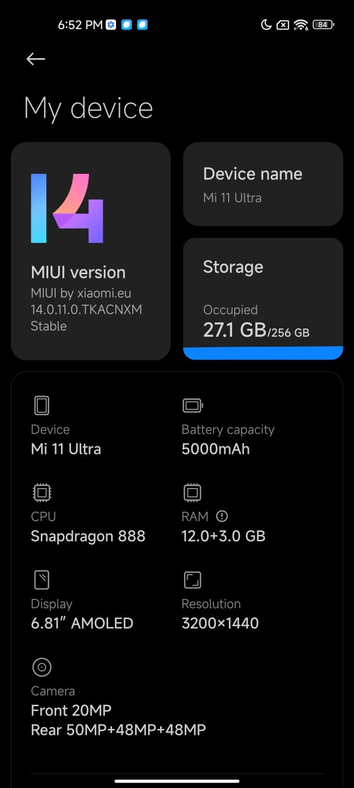 Xiaomi 11 Ultra бял 12/256