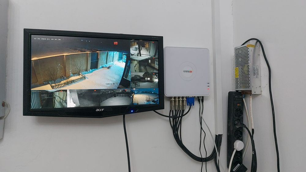 Установка монтаж видеонаблюдение