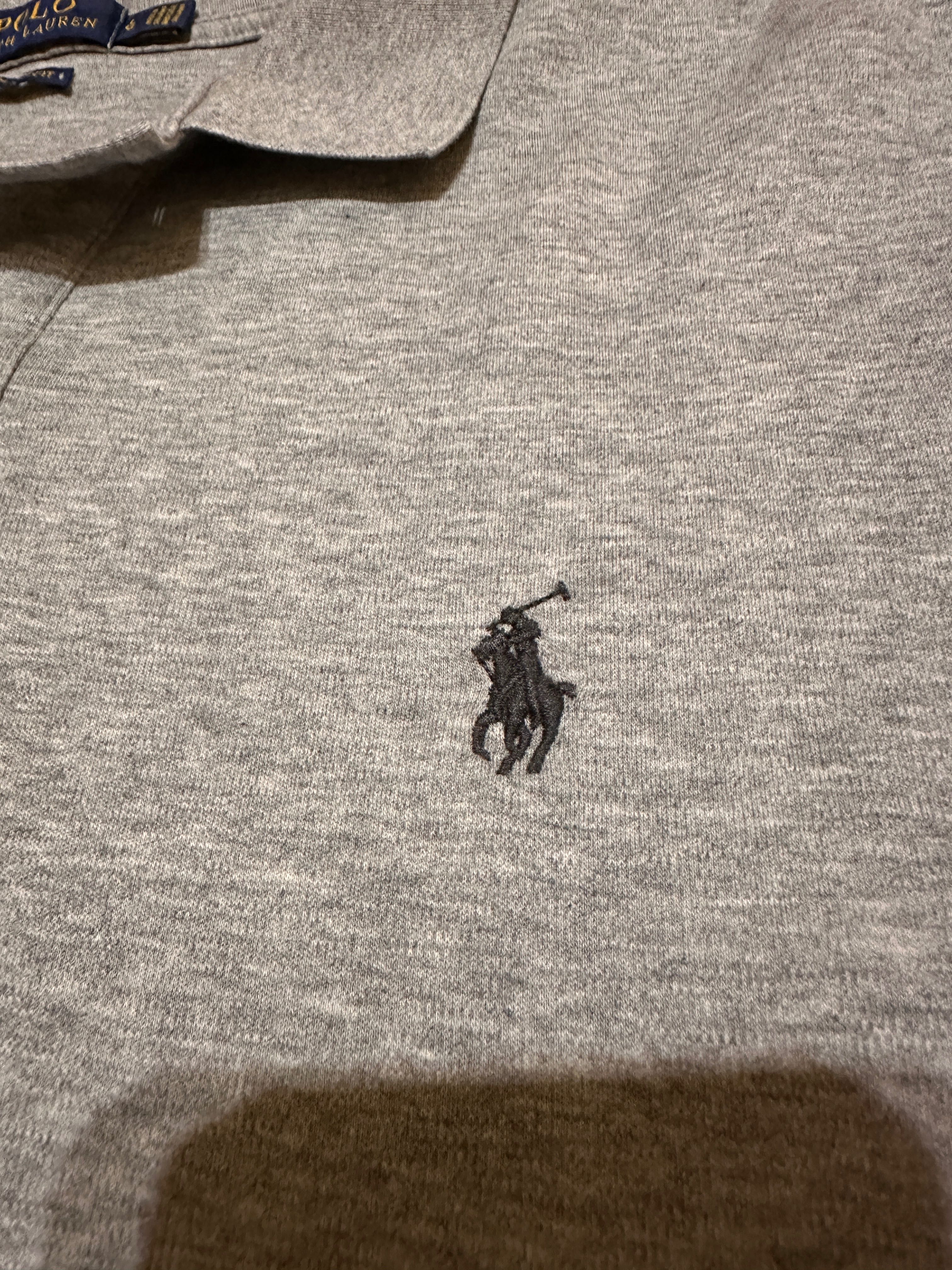 Ralph Lauren мъжка сива тениска с яка