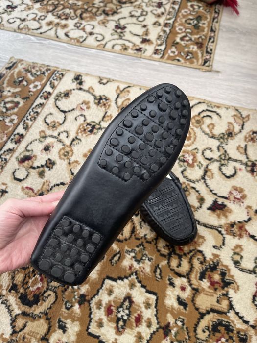 Кожанные мокасины (черные)