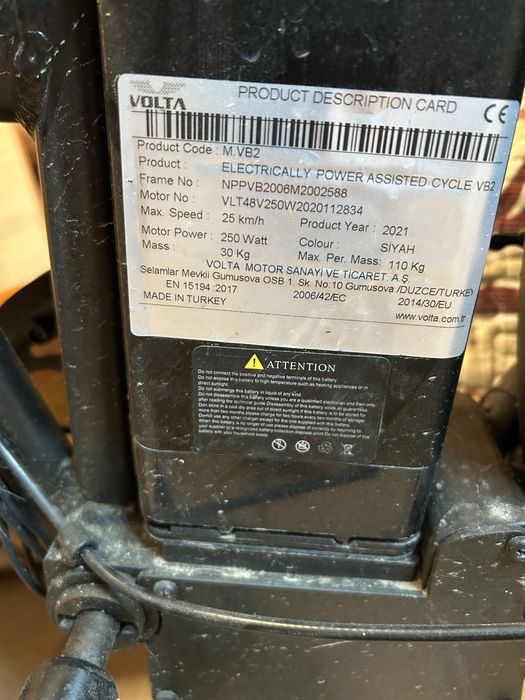 Volta pliabila, electrica, impecabila