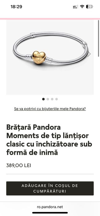 Bratara pandora noua