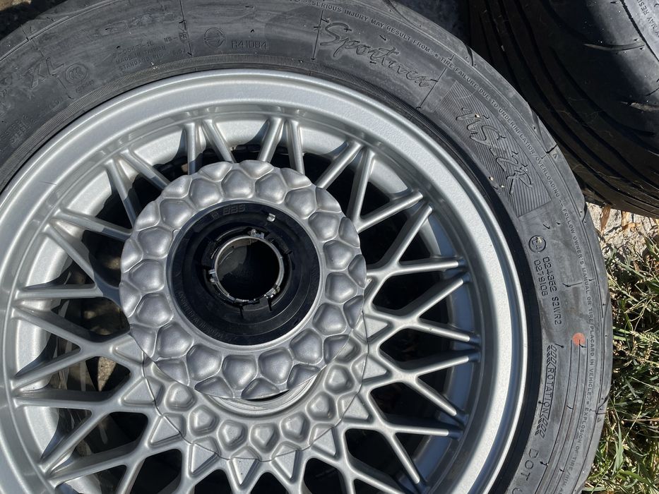 Jante+anvelope bbs style 5 4x100 r15 bmw e30