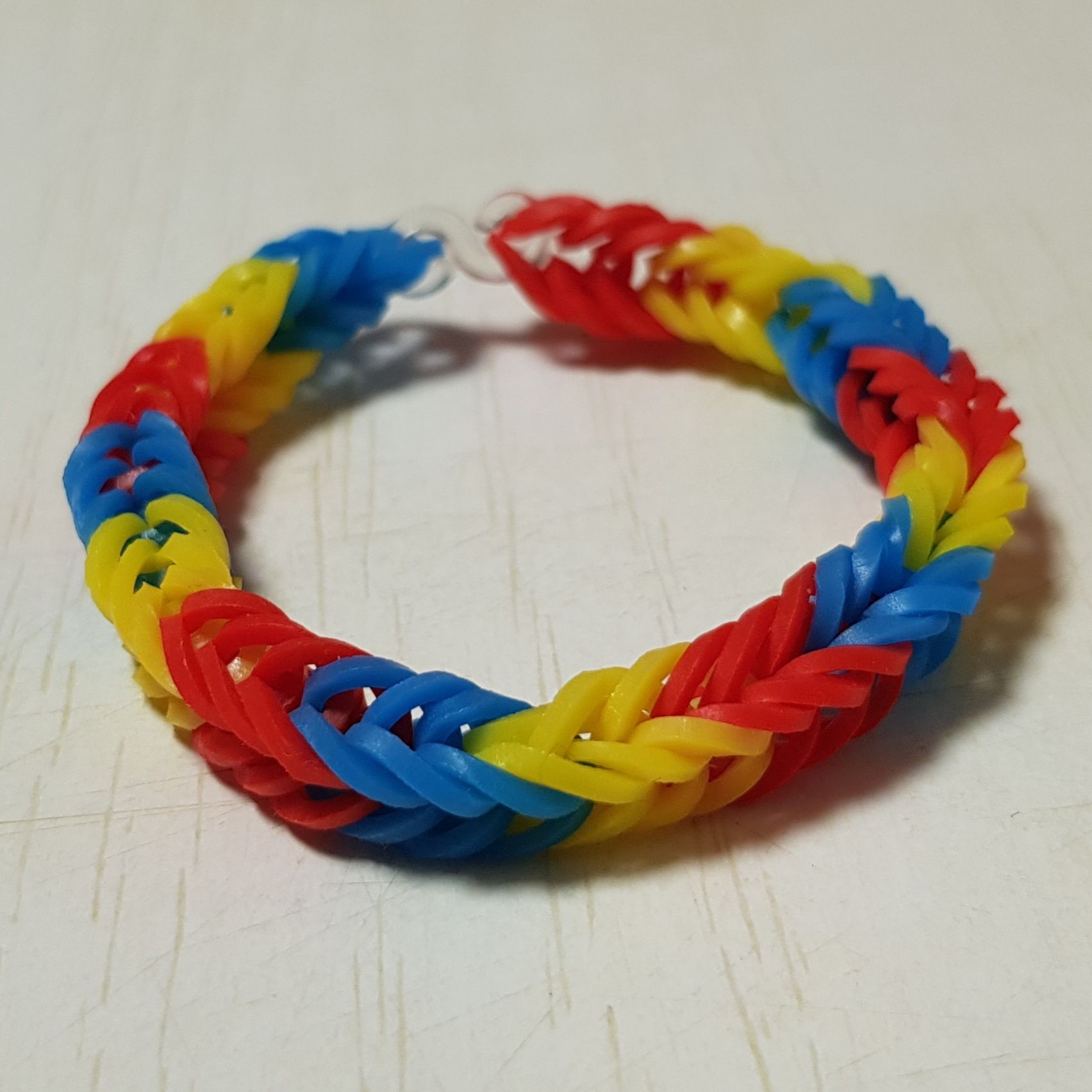 Brățări elastice curcubeu/ rainbow, tricolor, mărțișor