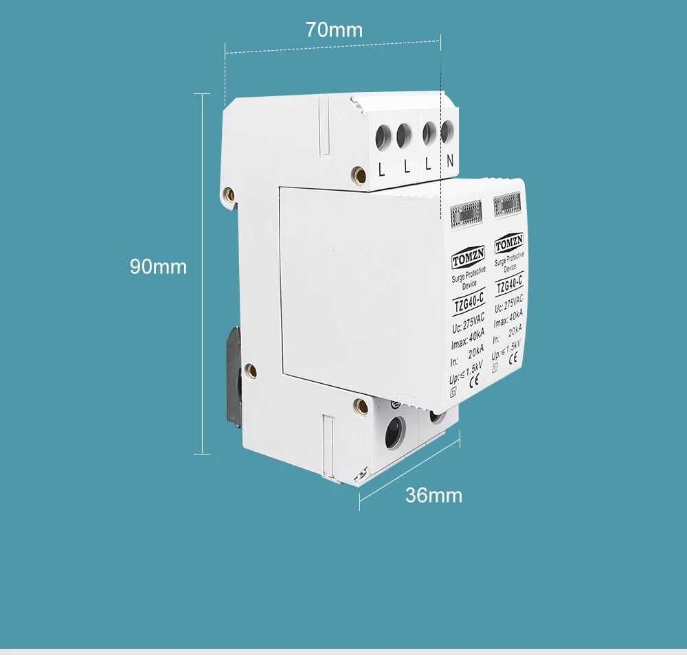 4P AC SPD 275V 20-40Ka ТРИФАЗЕН катоден отводител