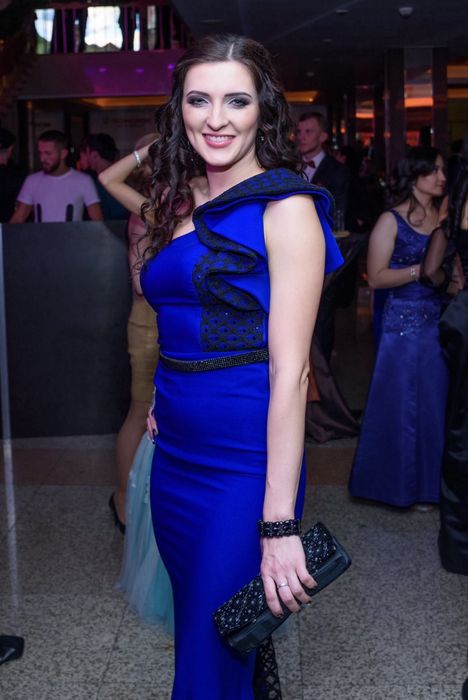 Платье вечернее синее