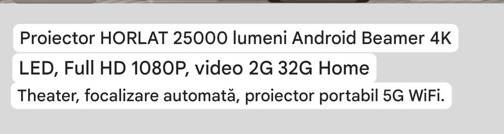 Vând videoproiector