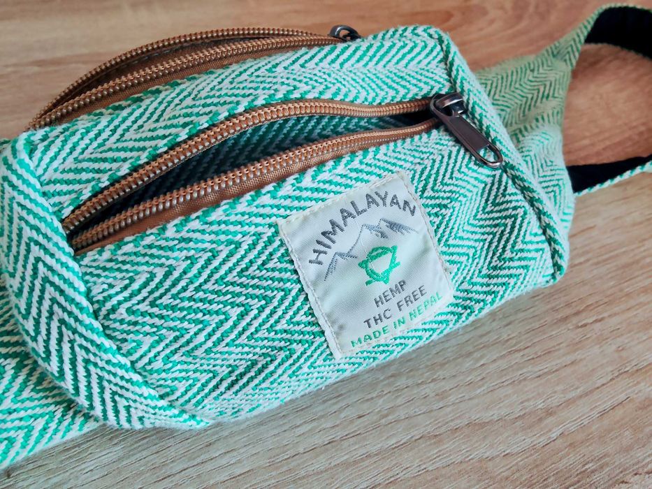 Borsetă unisex din bumbac și cânepă