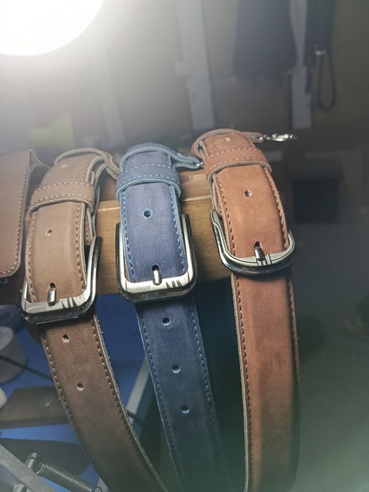 Ремни из натурального замша и нубука. Табий замш ва нубукдан камарлар