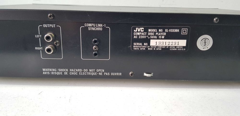 JVC XL V 333 CD player audio de top