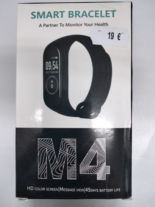 Bratara fitness M4 inteligenta cu masurarea tensiunii, Ritm cardiac, N