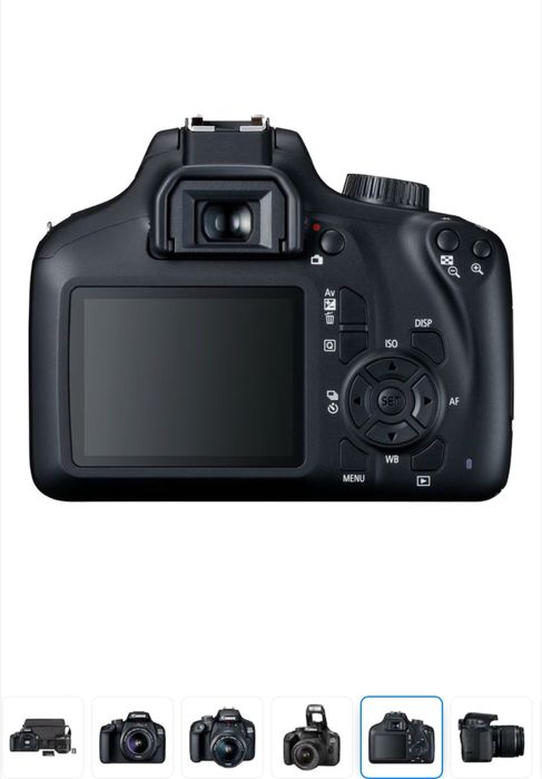 Aparat foto canon eos 4000D, 18 MP negru