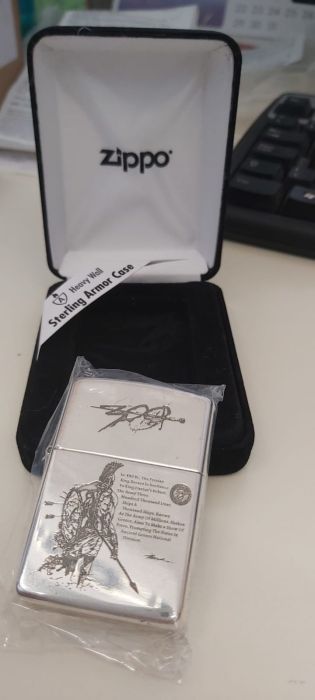 Zippo "300 Sparta" Limited Edition Armor Silver Sterling Argint .925