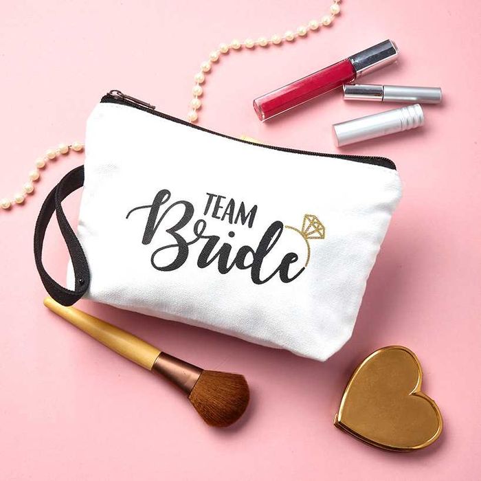 Несесер грим-Team Bride,makeup bag team bride,Моминско парти подарък