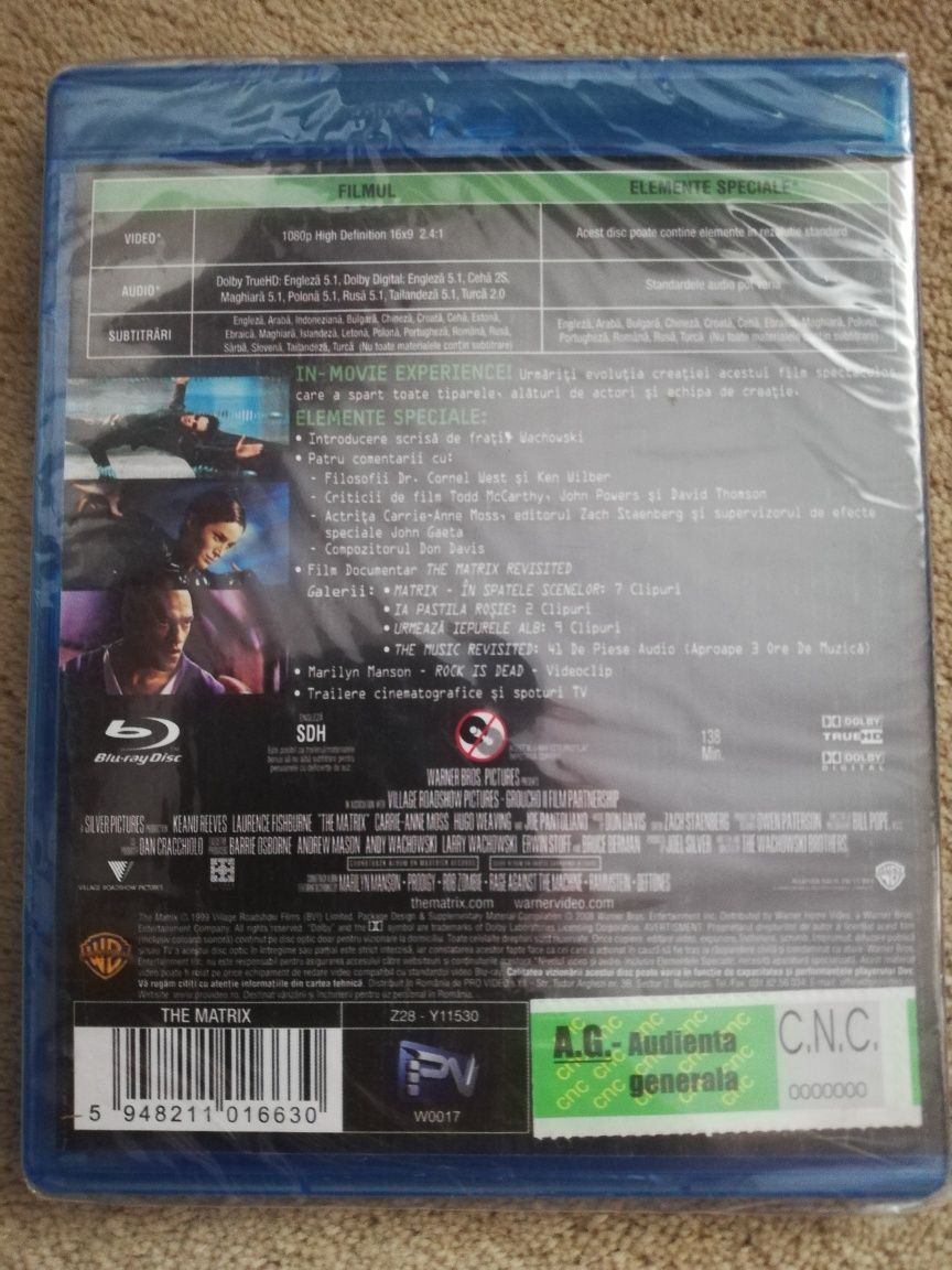 Schimb / vand Film Matrix original sigilat bluray