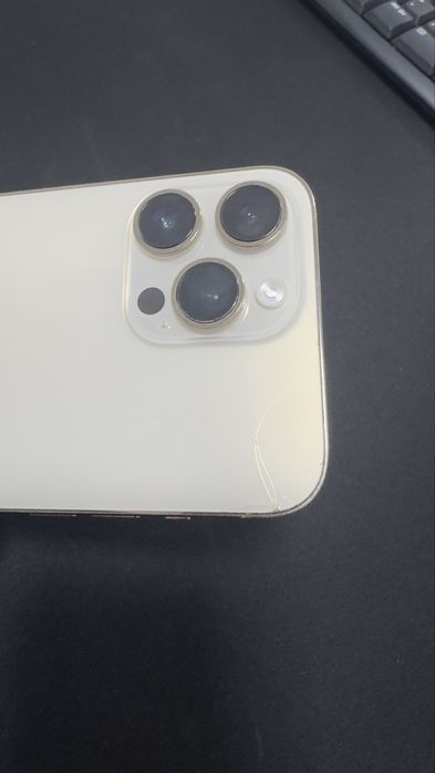 Iphone 14 pro max 512 gb auriu 9/10 spate crapat putin