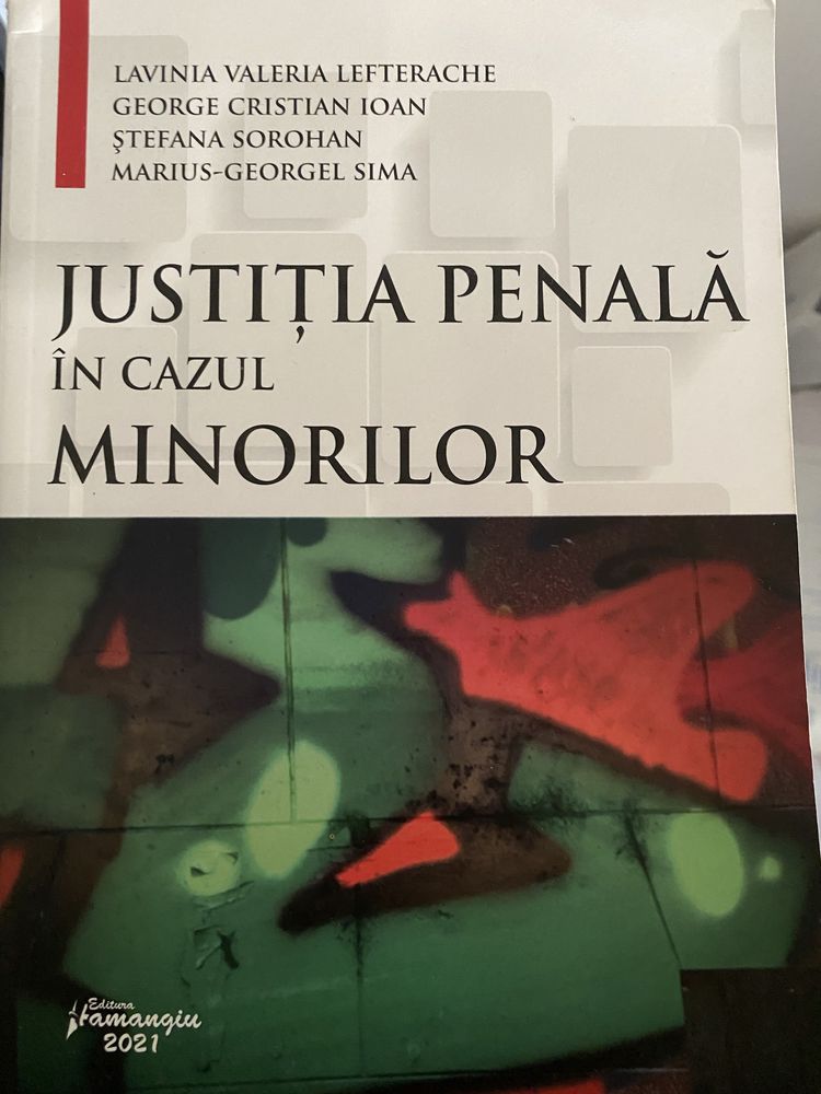 Justitia penala in cazul minorilor - Lavinia Lefterache
