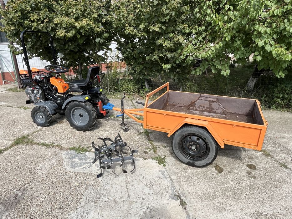 Tractoras EvoTools diesel nou cu remorca