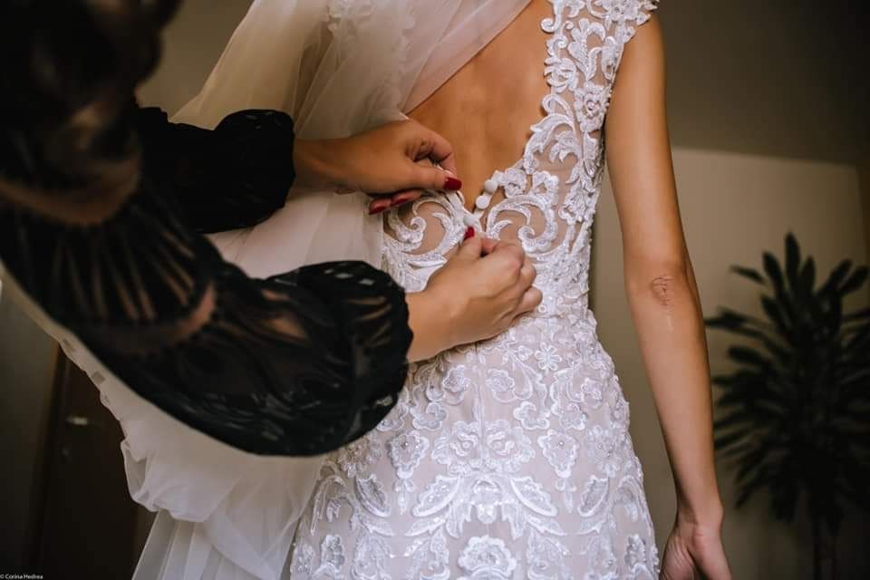 Rochie de mireasa Natalia Vasilev cu trena detasabila