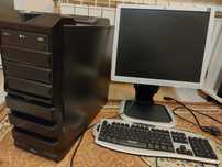 Компютър LG+монитор HP+клавиатура+мишка+Windows 7