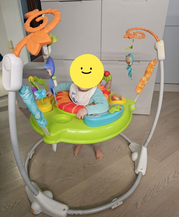 Centru de activitati / jumper Fisher Price „Animalute din padure”