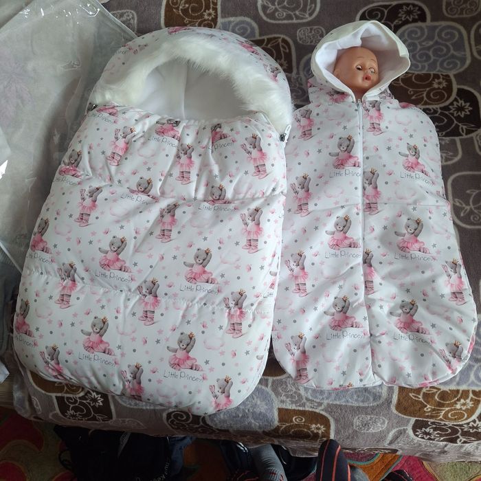 Продам детскую манежку и конверт для девочки