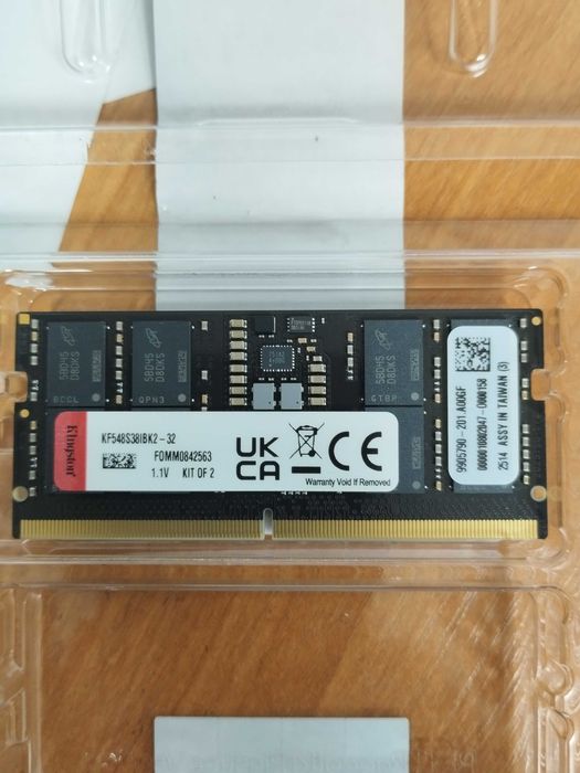 Память 16Gb DDR5 SO-DIMM 5600 Kingston Fury