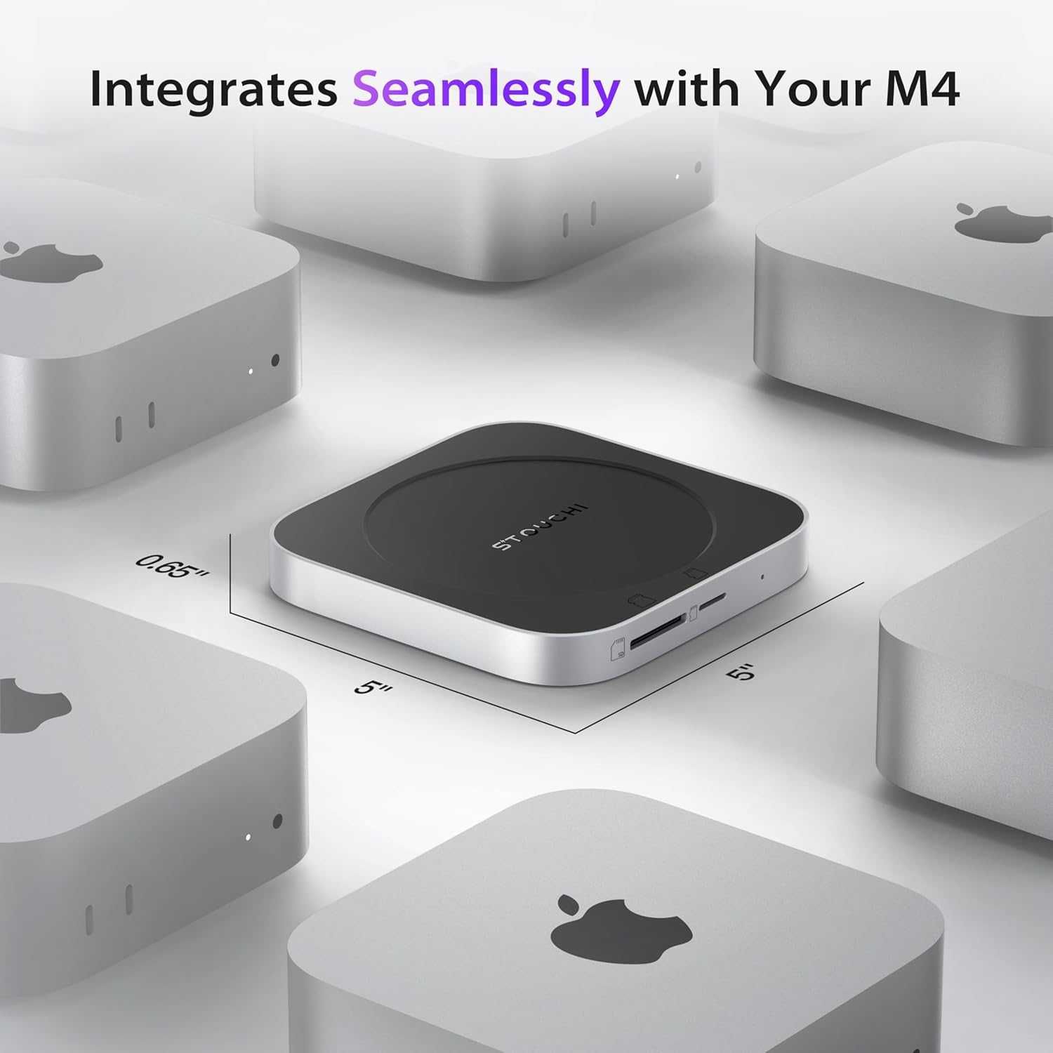 Докинг станция Stouchi Mac Mini за Mac Mini M4/M4 Pro 2024