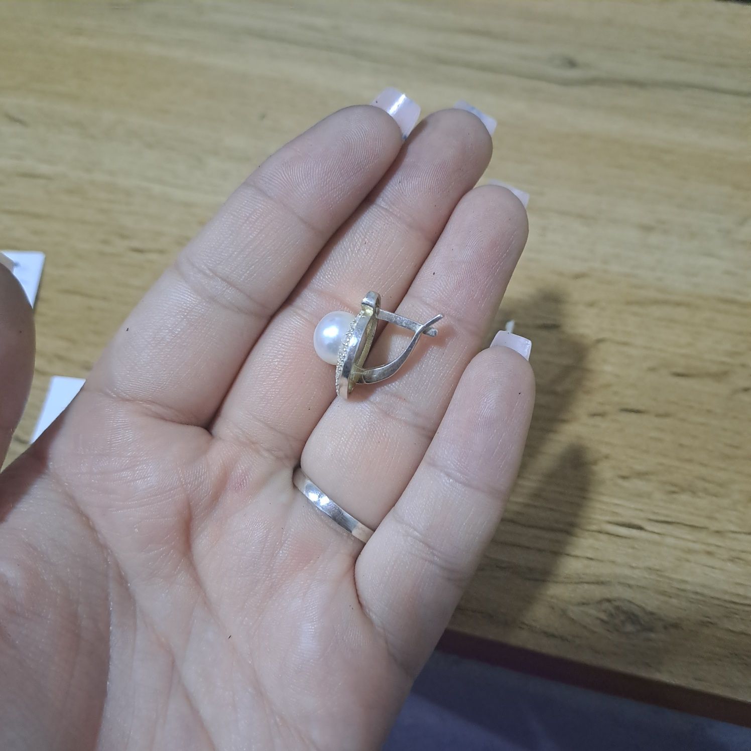 Серебрянные серьги позолоченные.