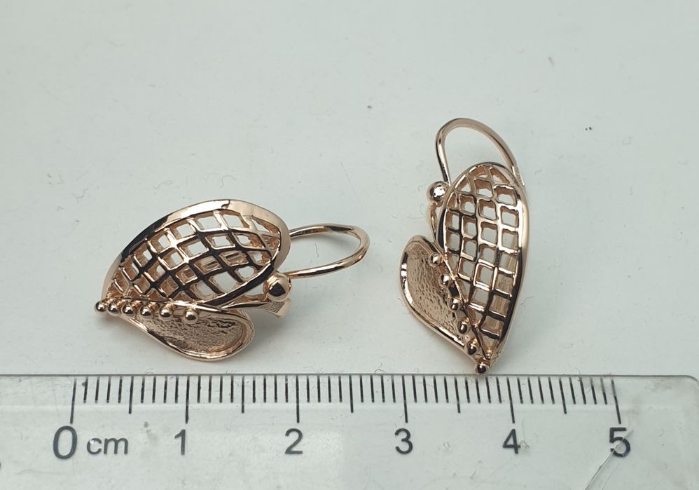 Cccр1989год Ленинградские заводские серьги 583пробы