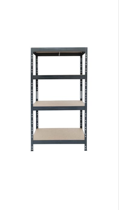Raft metalic depozitare 180x 90 x 45 cm gri  cu 4 polite