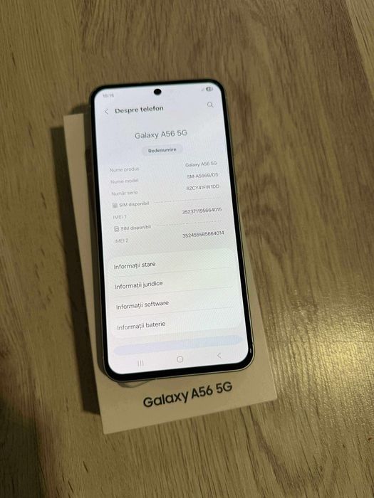 Vand Sau Schimb Samsung Galaxy A56 5G Awesome LightGray 128Gb Dual Sim