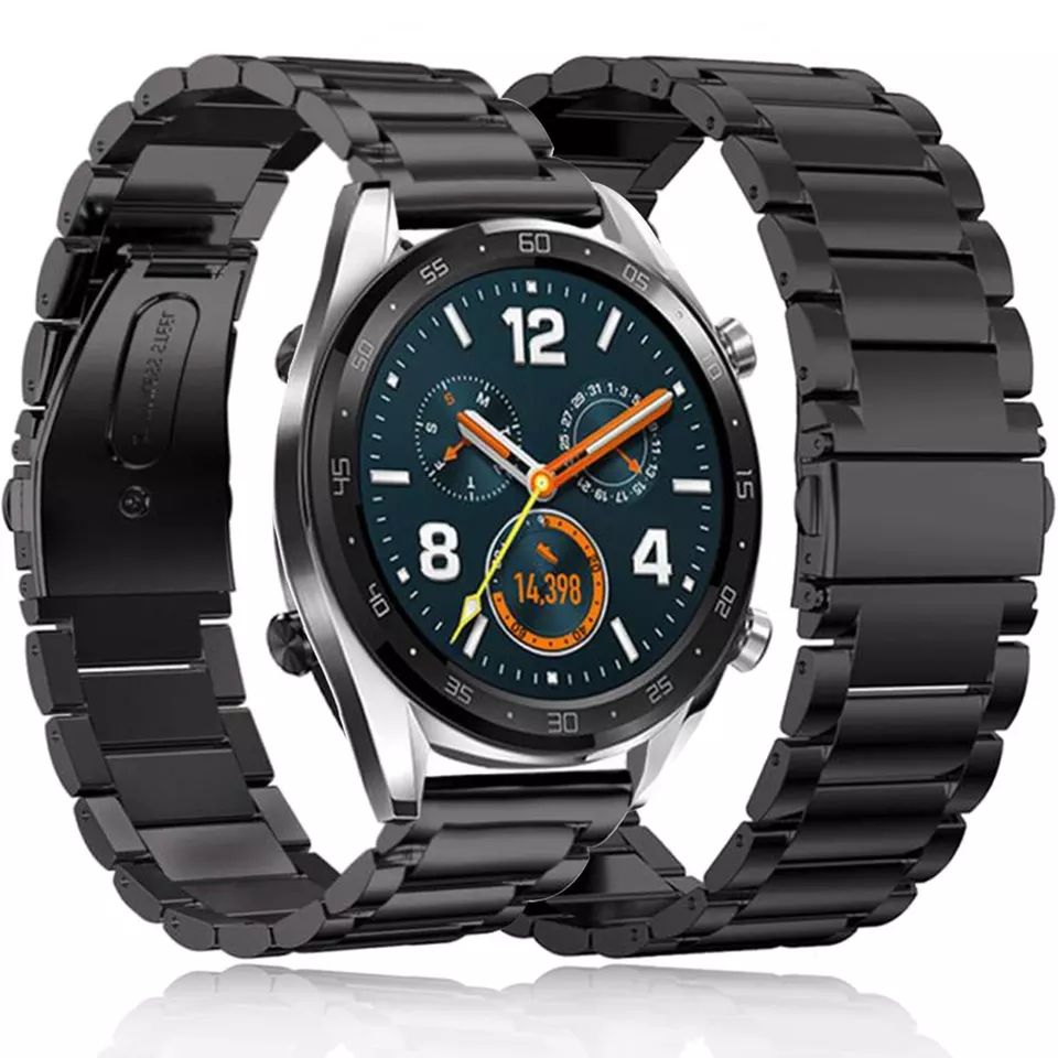 Huawei Watch GT/GT2/3/Pro/E/46/ стоманени верижки+протектор за екрана