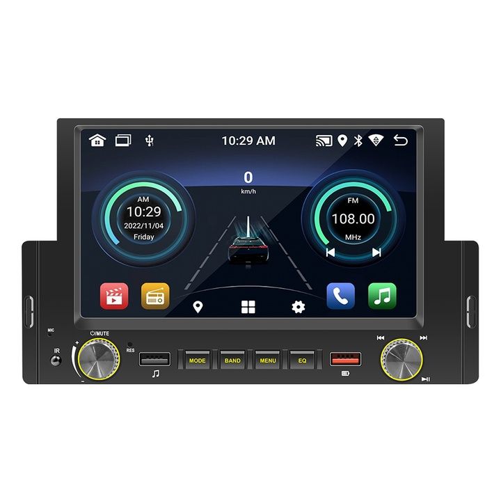1 DIN Универсална мултимедия Android 6.2inch GPS навигация
